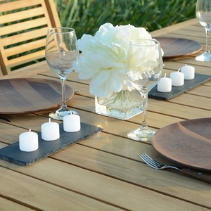 Salon de jardin teck valdemoro 6 places