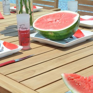 Salon de jardin teck grenade 8 places