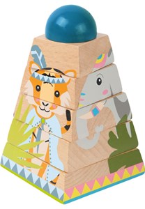 Pyramide à empliler jungle