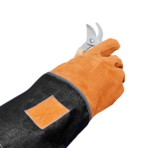 Gants de jardinage en cuir et jean