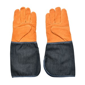 Gants de jardinage en cuir et jean