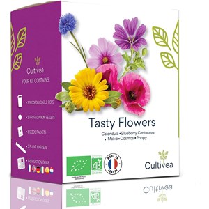 Kit culture fleurs comestibles bio