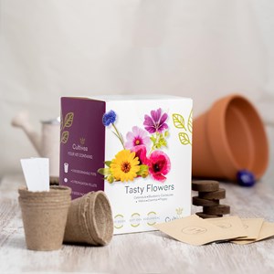 Kit culture fleurs comestibles bio