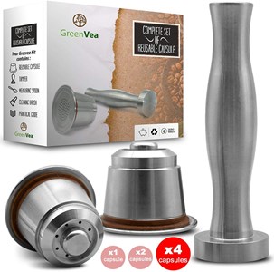 Kit de 4 capsules à café réutilisables