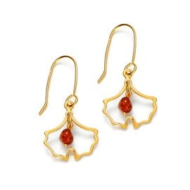 Boucles d'oreilles ginkgo