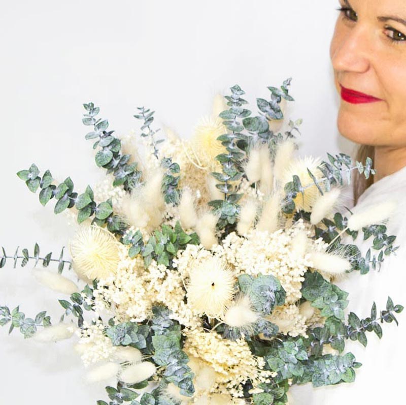 réconciliation végétale - Bouquet de fleurs séchées mariage