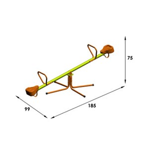 Trébuchet rotatif en métal