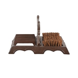 Grattoir à chaussures en fonte avec b...