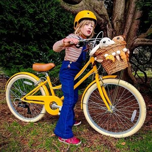 Vélo enfant jaune 24 pouces bobbin ging