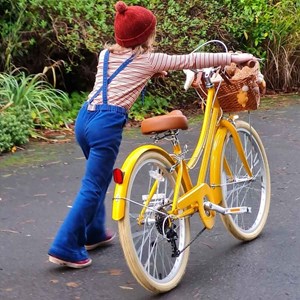 Vélo enfant jaune 24 pouces bobbin ging