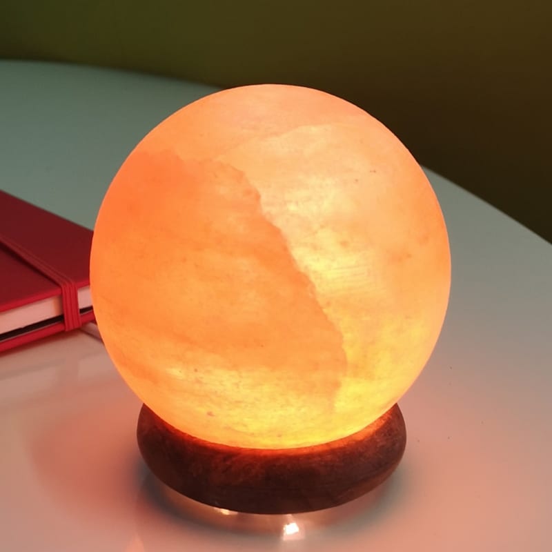 Lampe de sel d'himalaya usb rond (Zen Light) - Image 1