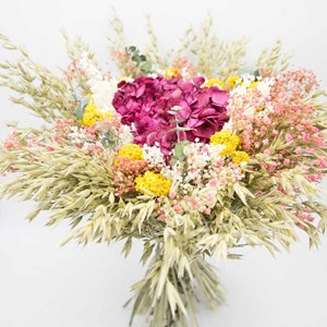 Bouquet de fleurs séchées xxl hortensia