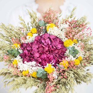 Bouquet de fleurs séchées xxl hortensia