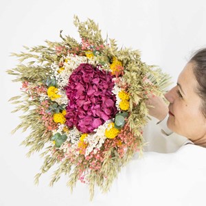 Bouquet de fleurs séchées xxl hortensia
