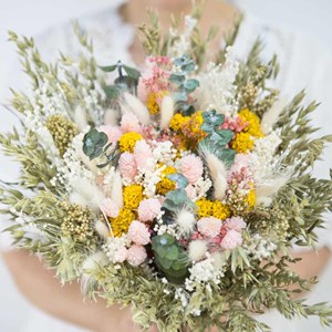 Bouquet de fleurs séchées xxl rose