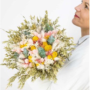 Bouquet de fleurs séchées xxl rose