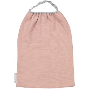 Serviette de cantine gaze de coton rose