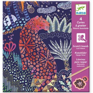 Cartes à gratter nature luxuriante djeco