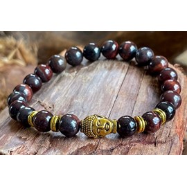 Bracelet bouddha en œil de tigre