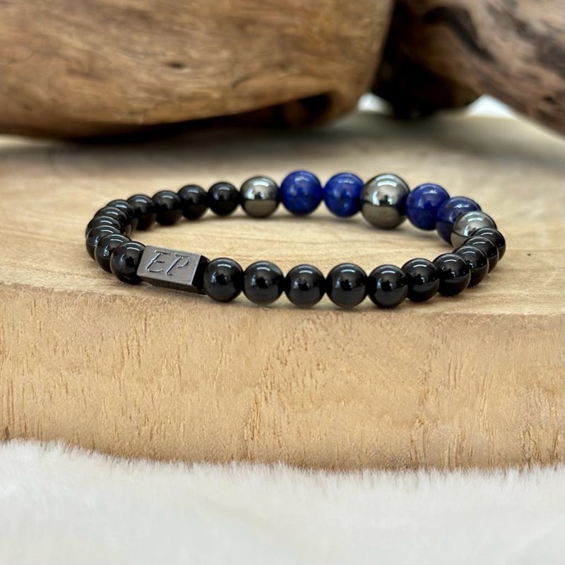 Bracelet d'équilibre en lapiz lazuli (Les énergies positives) - Image 1