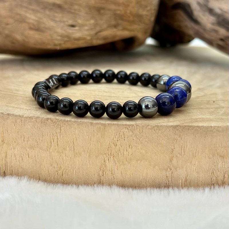 Bracelet d'équilibre en lapiz lazuli (Les énergies positives) - Image 2