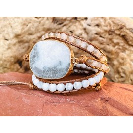 Bracelet harmonisation en howlite brut