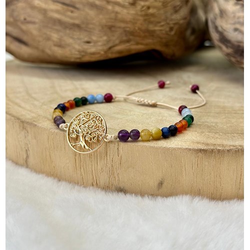 Les Énergies Positives - Bracelet arbre de vie et 7 chakras