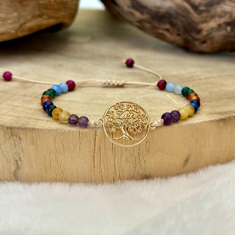 Bracelet arbre de vie et 7 chakras (Les Énergies Positives) - Image 1