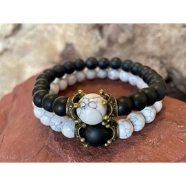 Bracelet distance en howlite