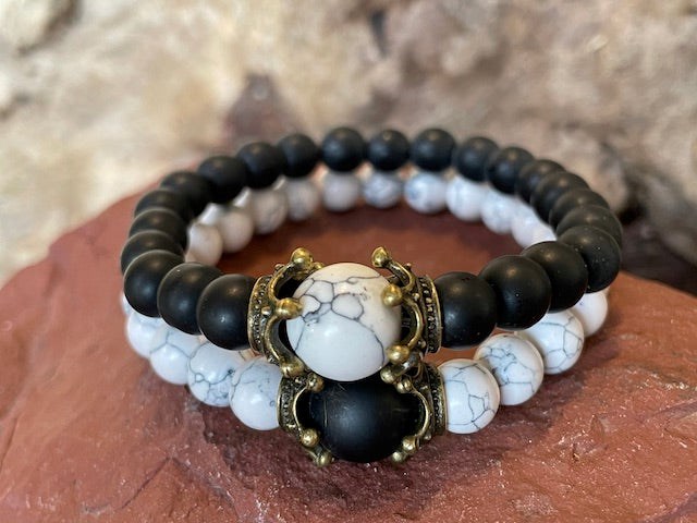 Natura-Zen - Bracelet distance en howlite
