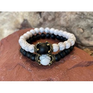 Bracelet distance en howlite