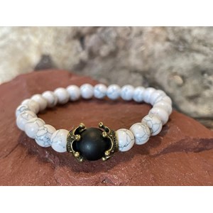 Bracelet distance en howlite
