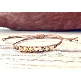 Bracelet équilibre en jaspe paysage