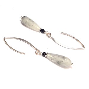 Boucles d'oreilles quartz et spinelle