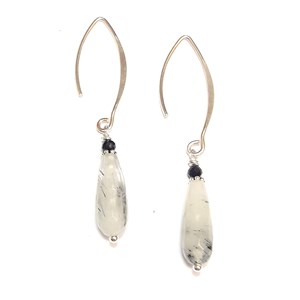 Boucles d'oreilles quartz et spinelle