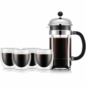 Cafetière à piston bodum transparent 1 l