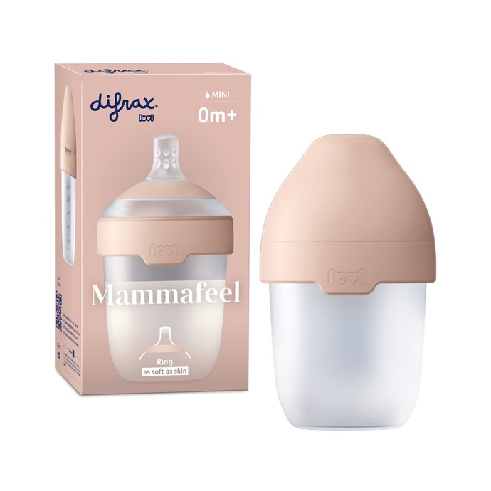 Chauffe Biberon Portable Biberon Difrax LOVI Mammafeel 250ml - Tétine Dynamique, Sans BPA, Compatible Allaitement Sterilisation Biberon