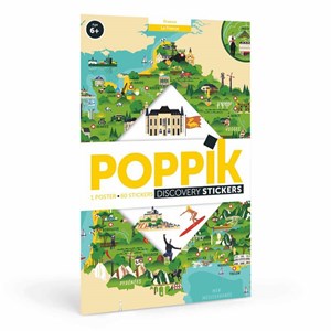 Poppik poster stickers la france - dès 6
