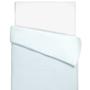 Housse couette nid d'abeille gaze coton