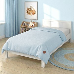 Housse couette nid d'abeille gaze coton