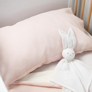 Taie d'oreiller coton nid d'abeille