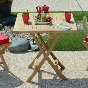 Table pliante teck massif gap 75 cm