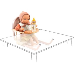 Siège de table pour poupée