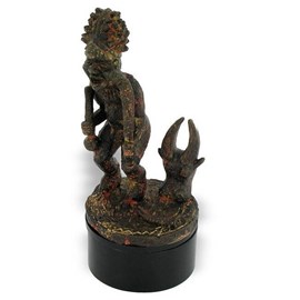 Statuette chasseur africain baoule