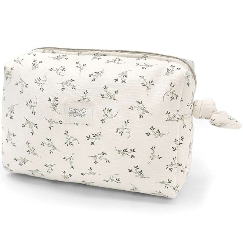 Babyshower - Trousse de toilette sophie olive bloom canvas