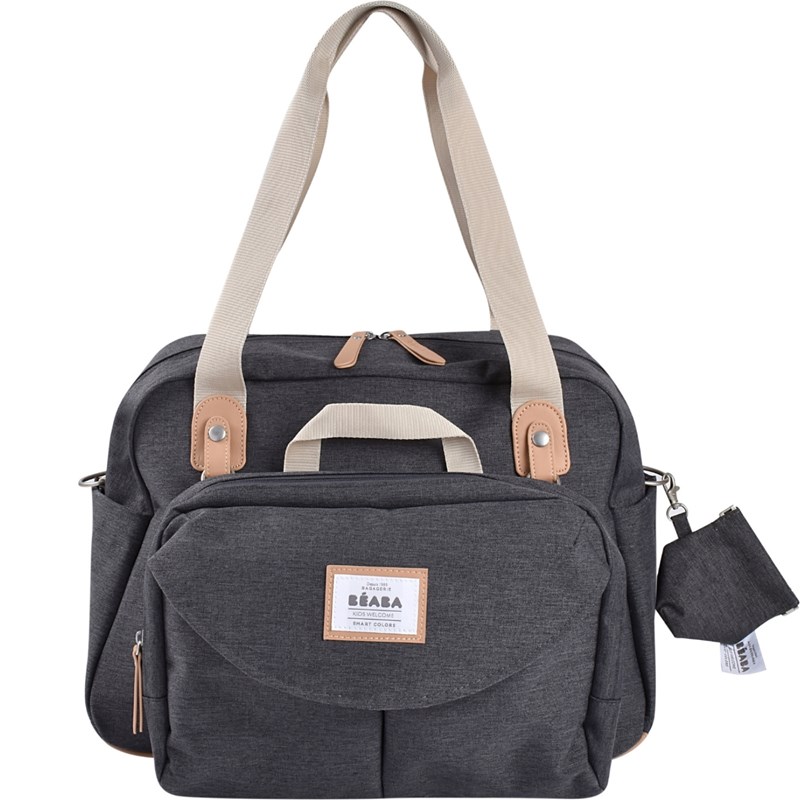 Sac à langer genève ii gris chiné foncé