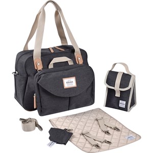 Sac à langer genève ii gris chiné foncé