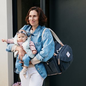 Sac à langer genève ii gris chiné foncé