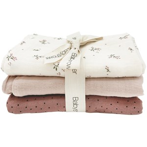 Lot de 3 langes roseberry (70 x 70 cm)