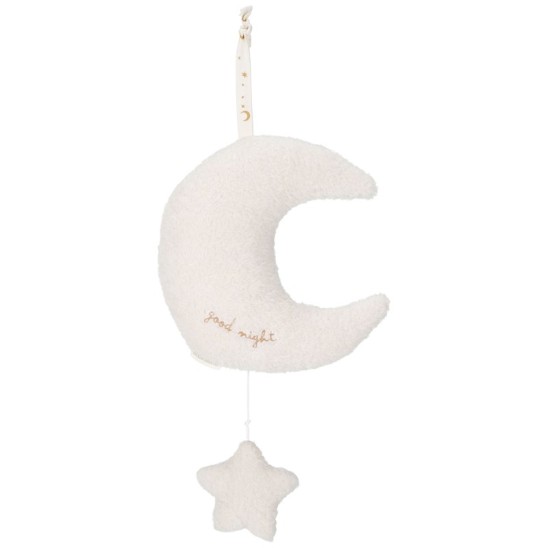 Peluche musicale à suspendre lune et étoile newborn